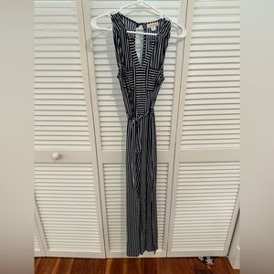 Striped Navy and White Jumper